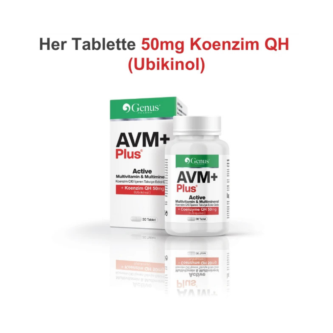 AVM+ Plus® Multivitamin Multimineral ve Koenzim Q10 İçeren Takviye Edici Gıda